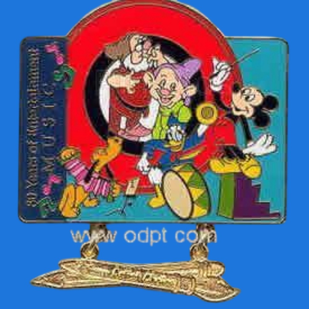 Vintage Disney Pin Lights Camera 80 Years Music Artist Choice Mickey LE 28807